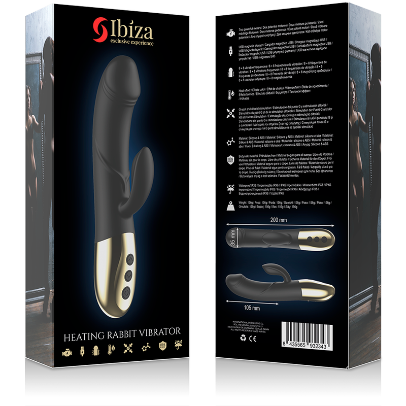 IBIZA - VIBRATORE ANATOMICO STIMOLATORE PUNTO G CON RABBIT