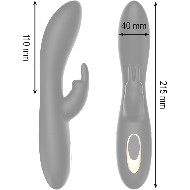 IBIZA - VIBRATORE EUPHORIC SPINNING CON PERLINE ROTANTI E RABBIT