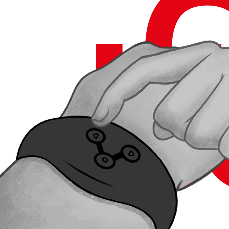 WATCHME - OROLOGIO CON TECNOLOGIA WIRELESS NERO OPACO