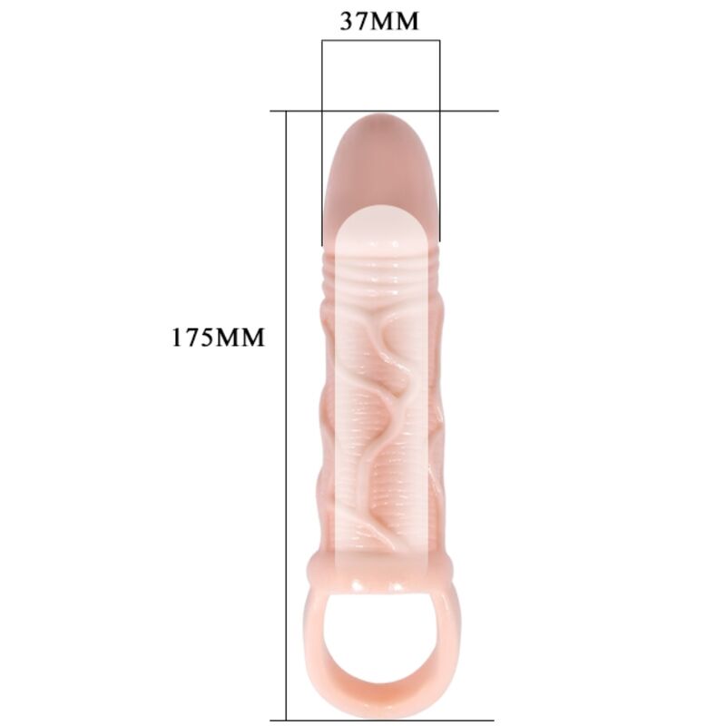 BAILE - PENIS EXTENDER PROLUNGA PENE CON CINGHIA PER TESTICOLI  13,5 CM NEUTRO
