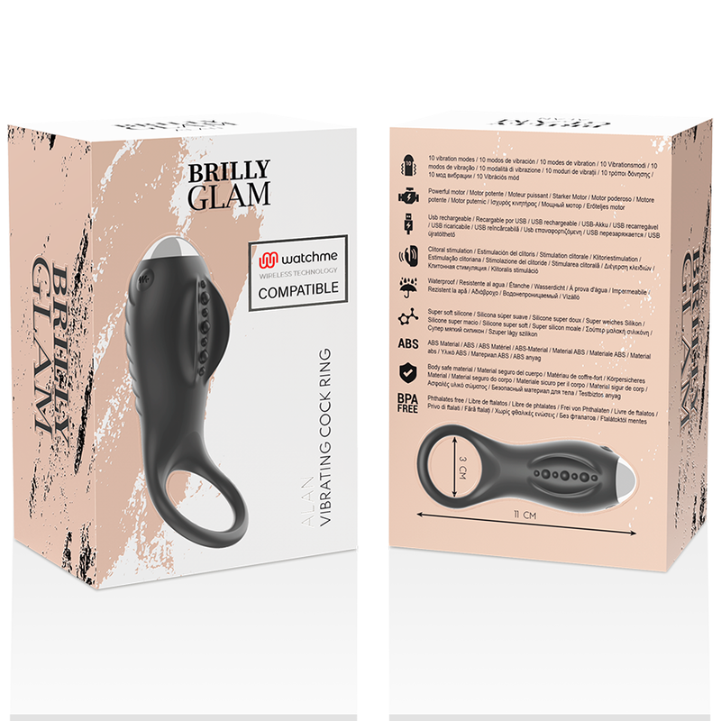 BRILLY GLAM - ALAN ANELLO  PENE  COMPATIBILE CON LA TECNOLOGIA WIRELESS WATCHME