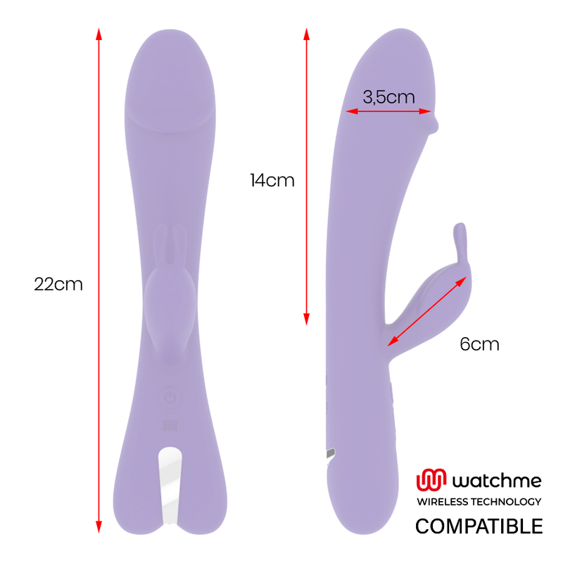 MR BOSS - AITOR VIBRATORE RABBIT COMPATIBILE CON LA TECNOLOGIA WIRELESS WATCHME