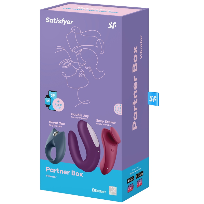 SATISFYER - PARTNER BOX 3 SEX TOYS DI COPPIA