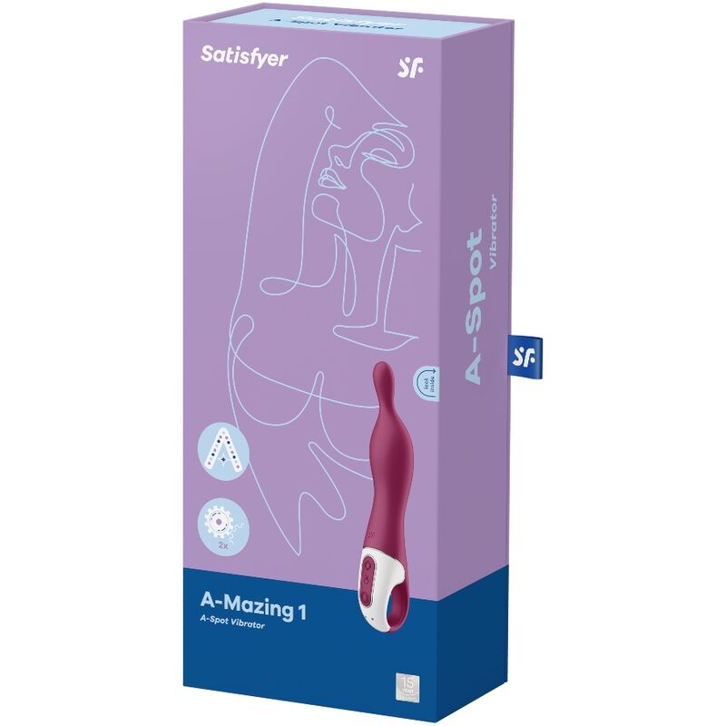 SATISFYER - AMAZING 1 ASPOT VIBRATORE VIOLA