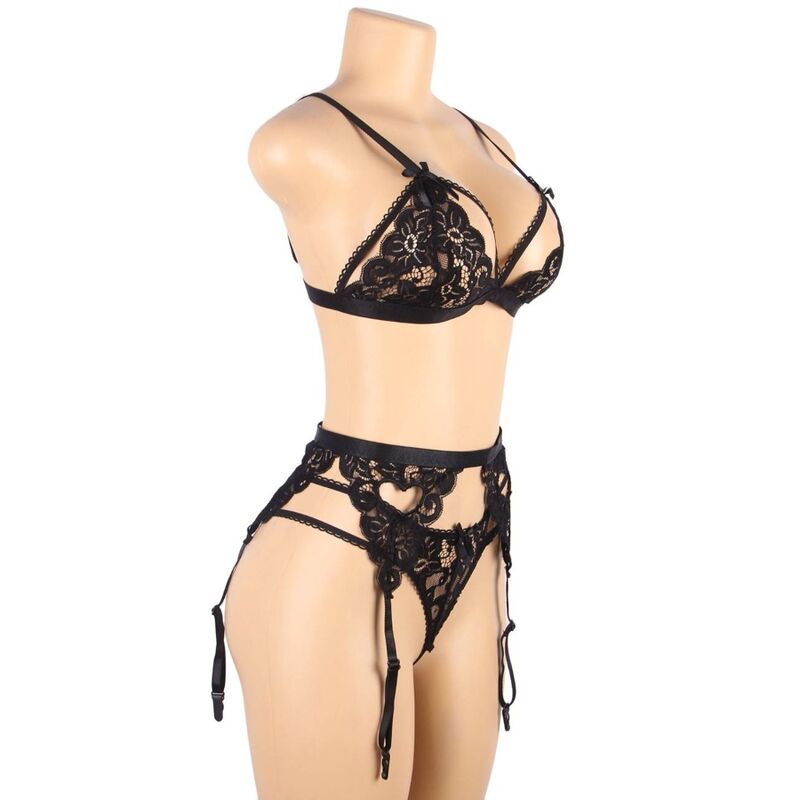 SET NERO CON PIZZO, ELEGANTE E SENSUALE, COMFORT PREMIUM