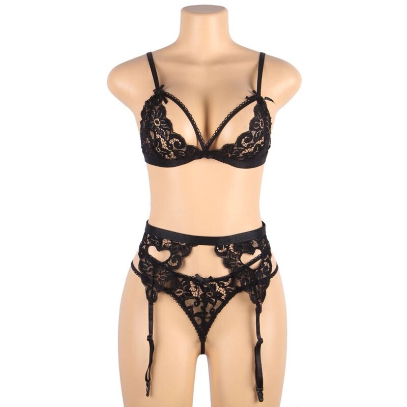 SET NERO CON PIZZO, ELEGANTE E SENSUALE, COMFORT PREMIUM