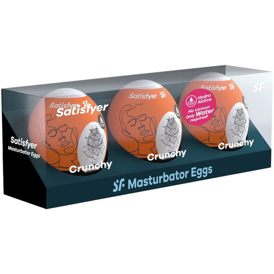 SATISFYER - CRUNCHY SET 3 OVETTI  MASTURBATORI 