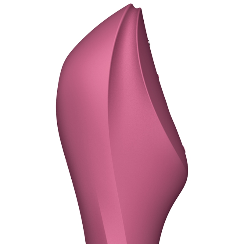 SATISFYER - CURVY TRINITY 3  VIBRATORE E SUCCHIA CLITORIDE AIR PULSE ROSA