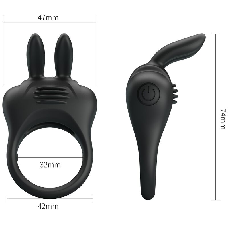 PRETTY LOVE - ANELLO PENE AVION VIBRANTE CON RABBIT