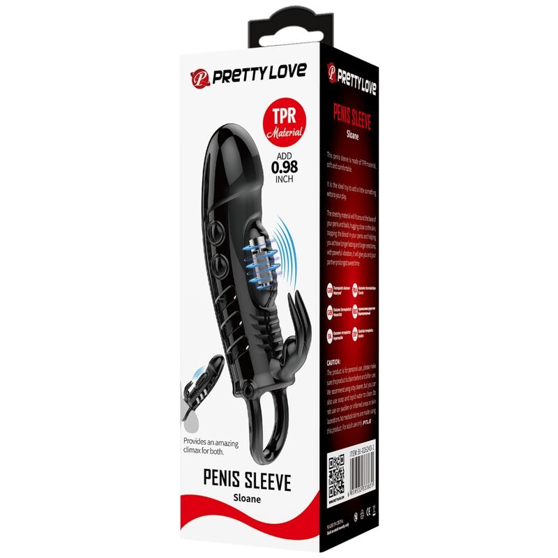 PRETTY LOVE - GUAINA PENE SLOANE CON RABBIT NERO