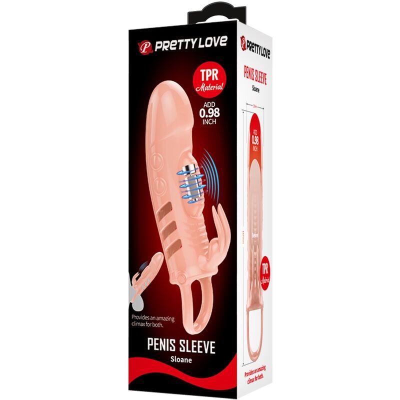 PRETTY LOVE - SLOANE GUAINA PER PENE CON  RABBIT COLORE CHIARO