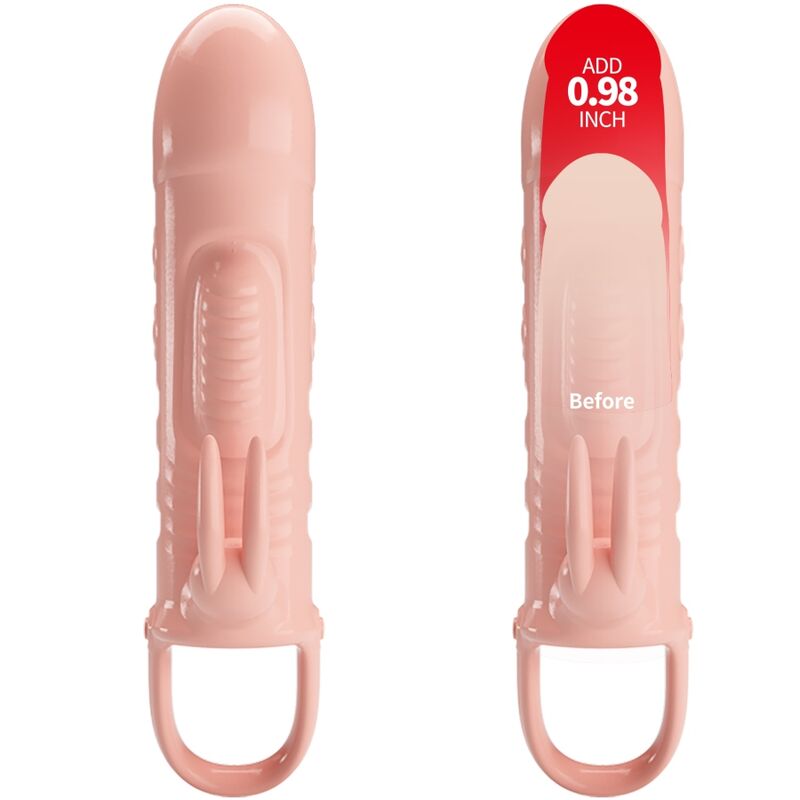 PRETTY LOVE - SLOANE GUAINA PER PENE CON  RABBIT COLORE CHIARO