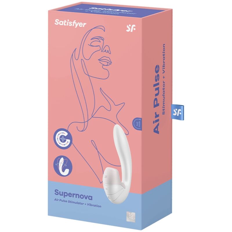 SATISFYER - SUPERNOVA VIBRATORE E SUCCHIA CLITORIDE ROSA