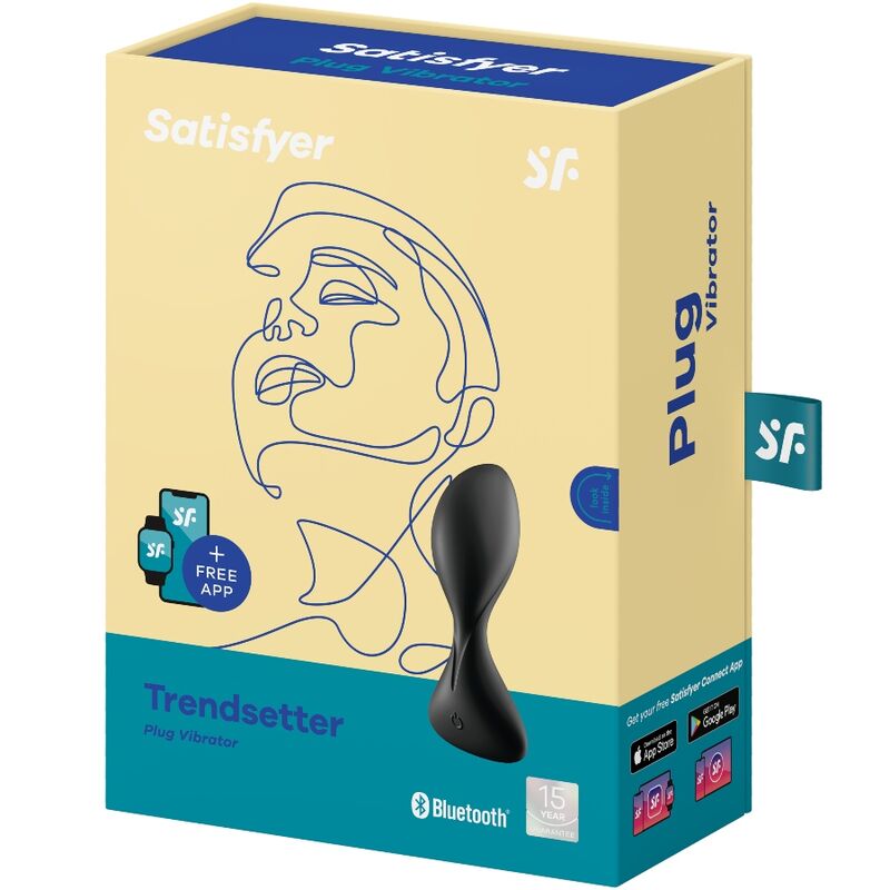 SATISFYER - TRENDSETTER PLUG VIBRANTE CON APP NERO