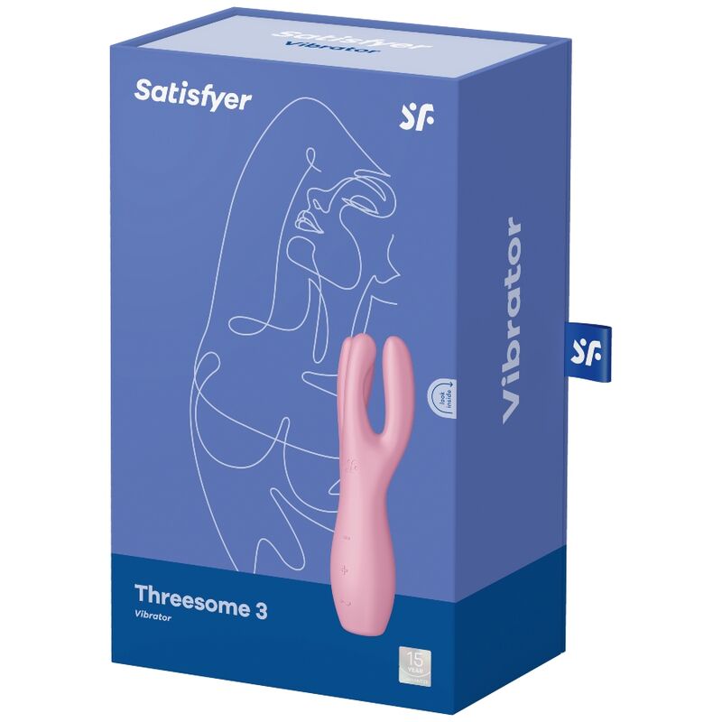 SATISFYER - THREESOME 3 VIBRATORE  A TRE BRACCI ROSA