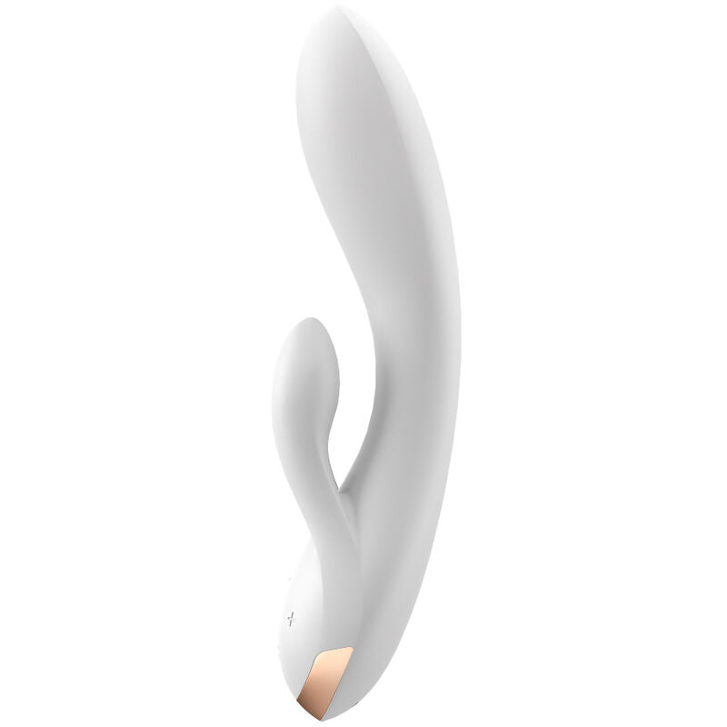 SATISFYER - DOUBLE FLEX VIBRATORE CON APP BIANCO