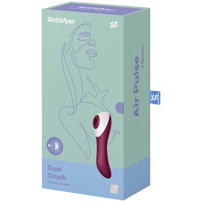 SATISFYER - DUAL CRUSH  VIBRATORE SUCCHIA CLITORIDE AIR PULSE