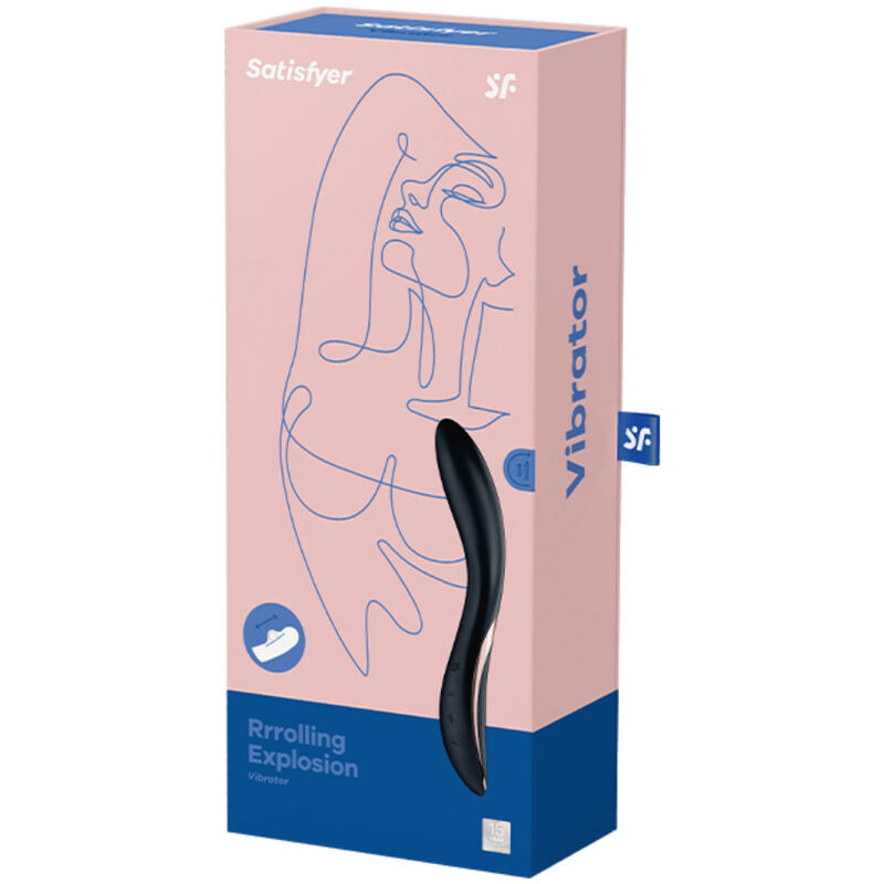 SATISFYER - RRROLLING EXPLOSION STIMOLATORE PUNTO G CON SFERA BLU