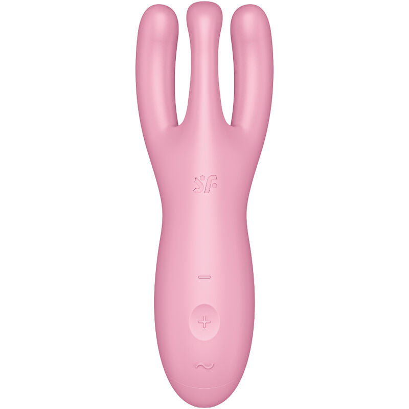 SATISFYER - THREESOME 4 VIBRATORE A TRE BRACCI CON APP ROSA