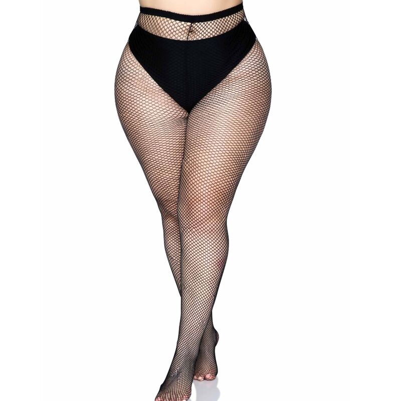 LEG AVENUE - COLLANT CON CUCITURA POSTERIORE NERI PLUS SIZE
