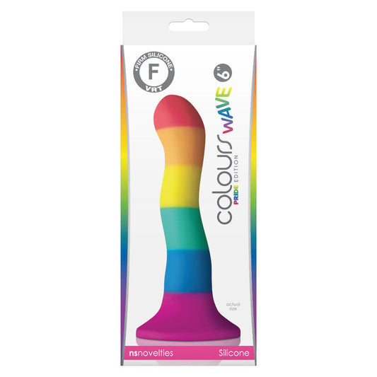 PRIDE - DILDO LGBT COLOURS WAVE 17 CM