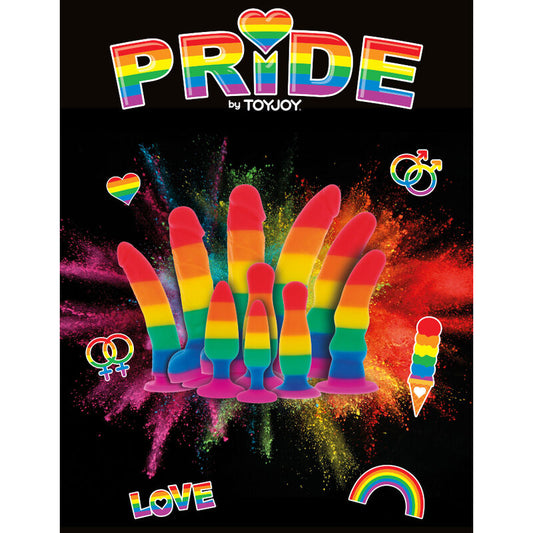 DILDO CON BANDIERA LGBT PRIDE 19 CM