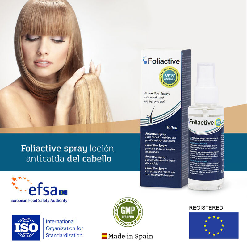 COSMETICS 500- FOLIACTIVE SPRAY. SPRAY TO PREVENT HAIR LOSS AND STIMULATE GROWTH