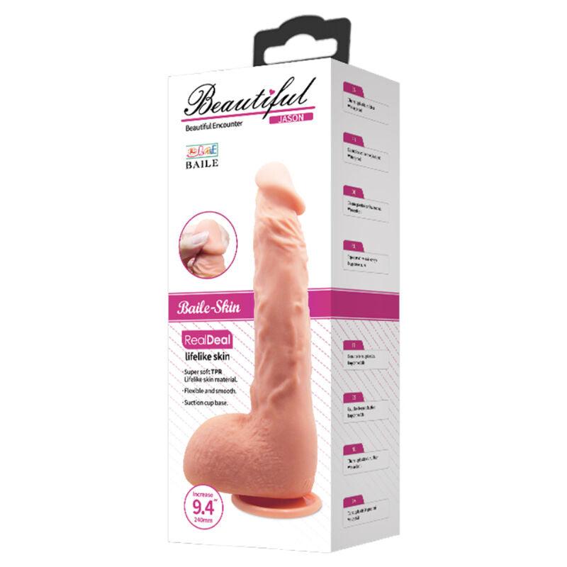 DILDO REALISTICO BEAUTIFUL ENCOUNTER JASON 24 CM NUDE