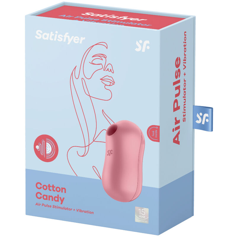 SATISFYER - COTTON CANDY  VIBRATORE  SUCCHIA CLITORIDE AIR PULSE  LILLA