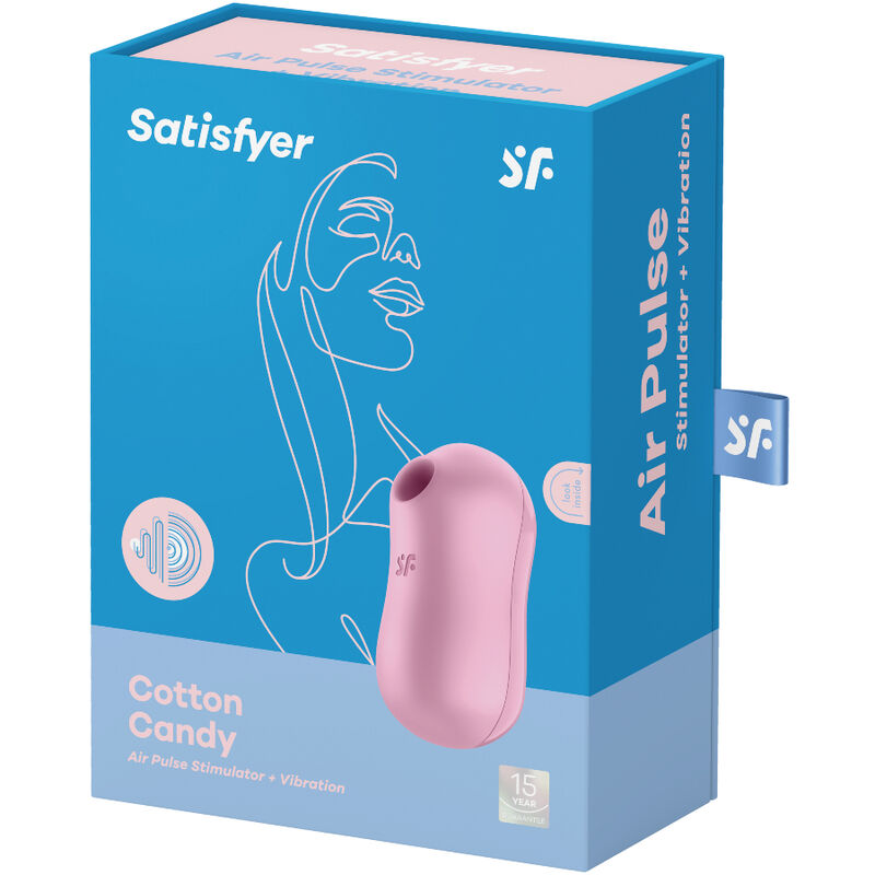 SATISFYER - COTTON CANDY  VIBRATORE  SUCCHIA CLITORIDE AIR PULSE  LILLA