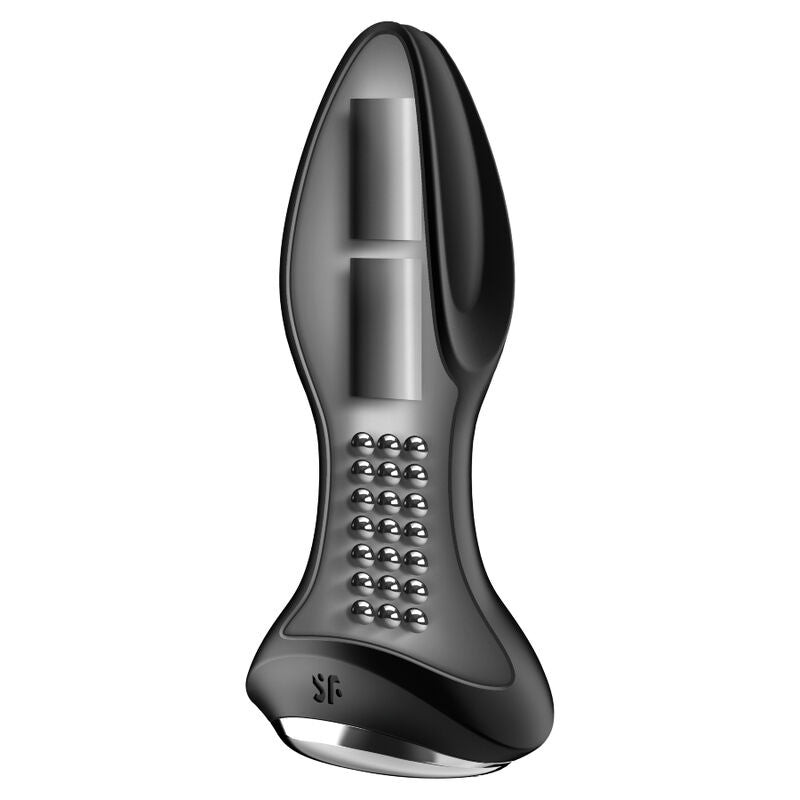 SATISFYER - PLUG 2+ ROTATORE  E VIBRATORE CON APP NERO