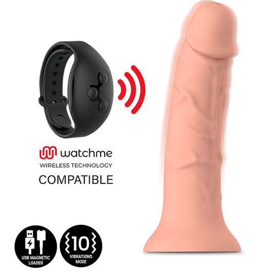 MYTHOLOGY - ASHER ORIGINAL DILDO VIBRANTE MISURA M  COMPATIBILE CON LA TECNOLOGIA WIRELESS WATCHME