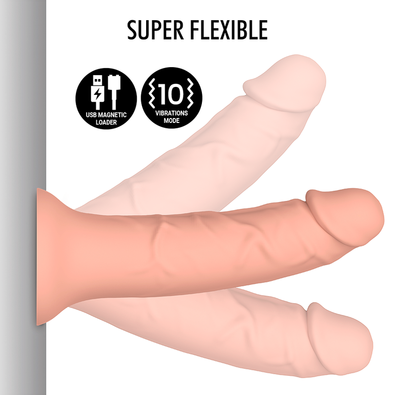 MYTHOLOGY - ASHER DILDO VIBRANTE  COMPATIBILE CON LA TECNOLOGIA WIRELESS WATCHME M
