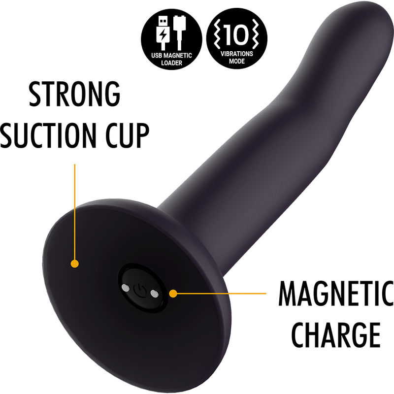 MYTHOLOGY - DUMAN MYSTIC DILDO VIBRANTE COMPATIBILE CON LA TECNOLOGIA WIRELESS WATCHME S