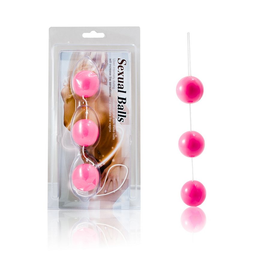 BAILE - SET DI PALLINE VAGINALI E ANALI IN ABS ROSA