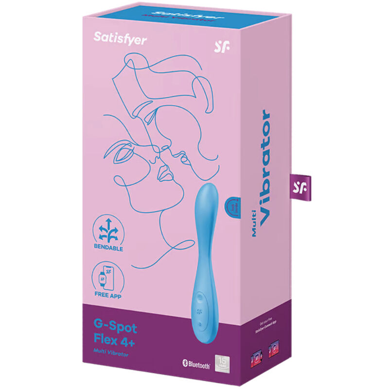 SATISFYER - G-SPOT FLEX 4+ MULTI VIBRATORE CON APP BLU