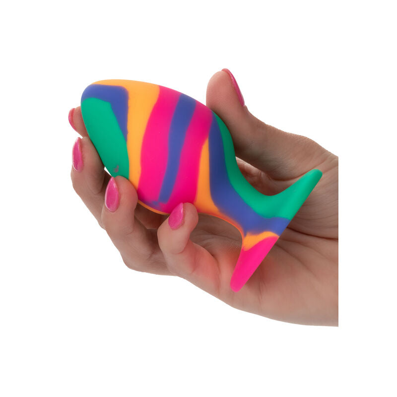 PLUG ANALE, DESIGN PSICHEDELICO, BASE A VENTOSA