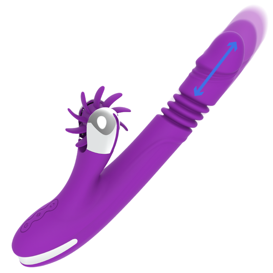 FUN FUNCTION - BUNNY FUNNY UP & DOWN VIBRATORE RABBIT CON FUNZIONE DI SPINTA 2