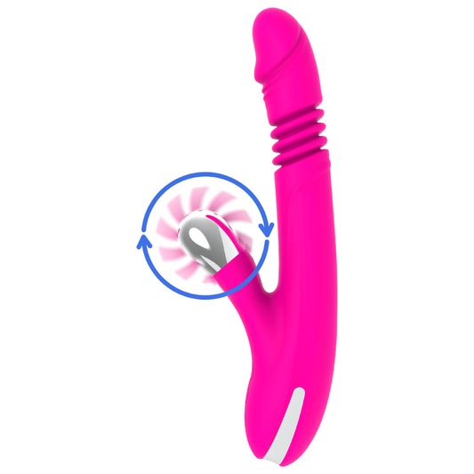 DIVERSIA -  BUNNY VIBRATORE CON SPINTA SU E GIU' 24 CM