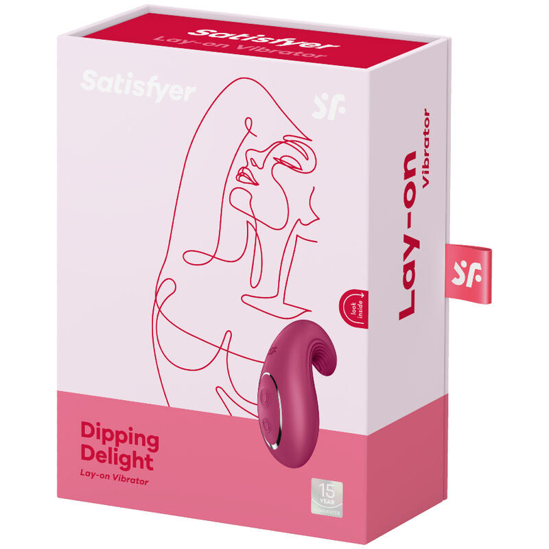 SATISFYER - DIPPING DELIGHT VIBRATORE LAY-ON AZZURRO