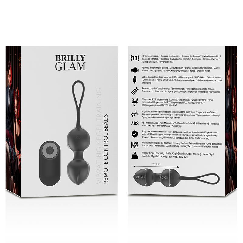 BRILLY GLAM - PALINE DI KEGEL VIBRANTI CON TELECOMANDO