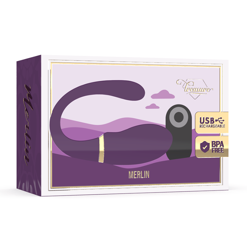TREASURE - VIBRATORE DOPPIO DI COPPIA MERLIN CON TELECOMANDO