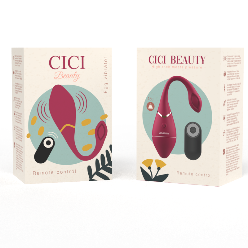 CICI BEAUTY - OVETTO VIBRANTE IN SILICONE PREMIUM CON TELECOMANDO