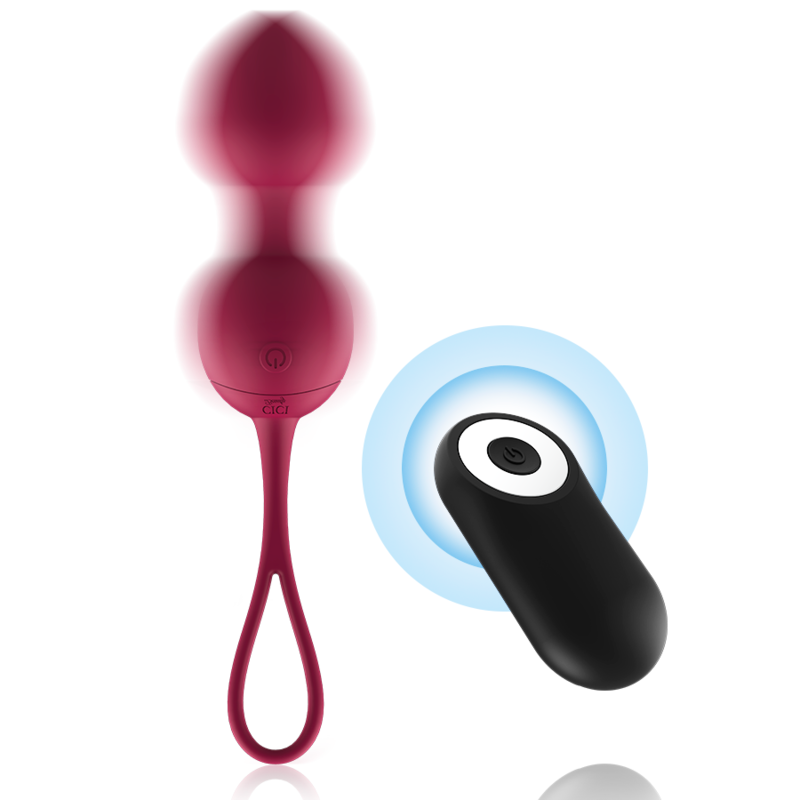 PALLINE KEGEL VIBRANTI RICARICABILI, TELECOMANDO WIRELESS, SET 3 PEZZI