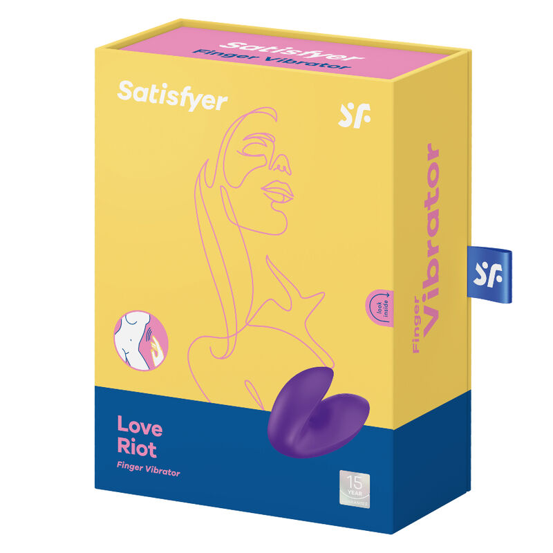 SATISFYER - LOVE RIOT DITALE VIBRATORE VIOLA
