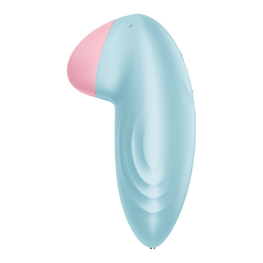 SATISFYER - TROPICAL TIP VIBRATORE STIMOLATORE CLITORIDE LAY-ON AZZURRO
