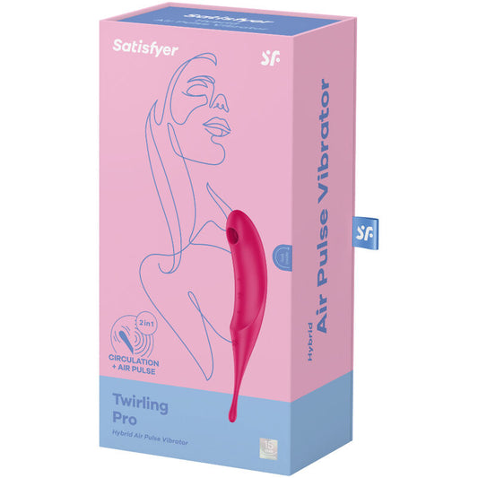 SATISFYER - TWIRLING PRO STIMOLATORE E VIBRATORE ROSSO