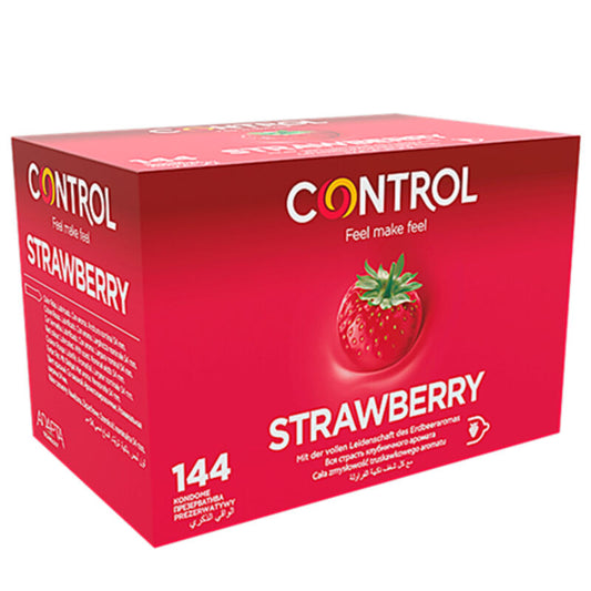 CONTROL ADAPTA STRAWBERRY- PRESERVATIVI ALLA FRAGOLA 144 UNITÀ
