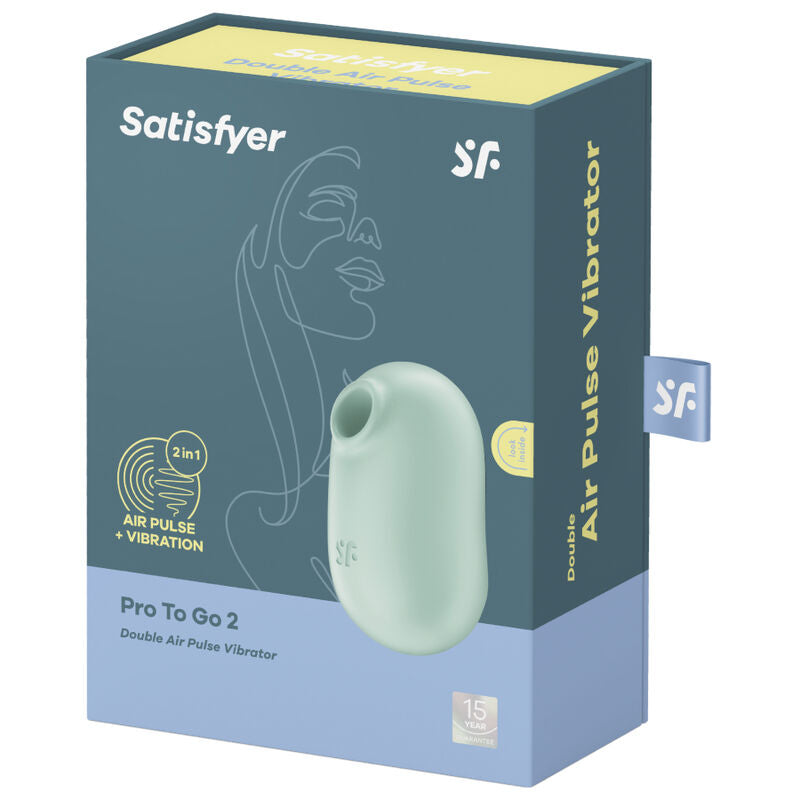 SATISFYER - PRO TO GO 2 DOPPIO STIMOLATORE E VIBRATORE  AIR PULSE  VIOLA
