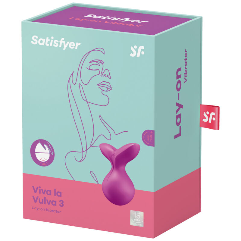 SATISFYER - VIVA LA VULVA 3 VIBRATORE  E STIMOLATORE CLITORIDE VIOLA